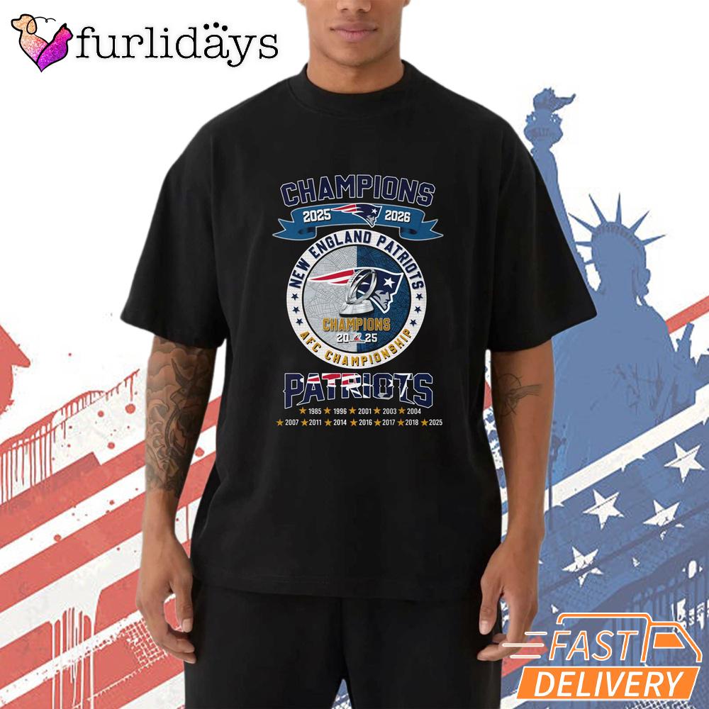 New England Patriots Championship Legacy Emblem T-Shirt New England Patriots Championship Legacy Emblem T-Shirt