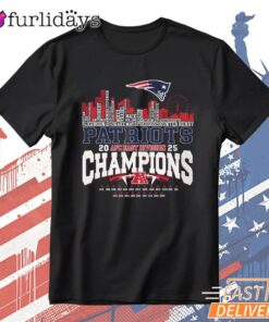 New England Patriots City Champions Skyline Graphic T-Shirt