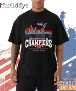 New England Patriots City Champions Skyline Graphic T-Shirt
