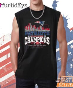 New England Patriots City Skyline Champions T-Shirt