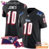 New England Patriots Mac Jones 10 Black Football Jersey NFL Game Day Shirt