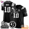 New England Patriots Maye 10 Black Football Jersey 6x Super Bowl Champions NFL Shirt