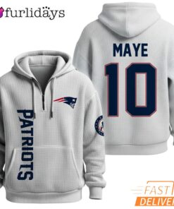 New England Patriots NFL 2026 Quarter Zip Waffle Hoodies