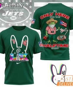 New York Jets Super Bowl Halftime Show Bad Bunny Signature 3D T-Shirt