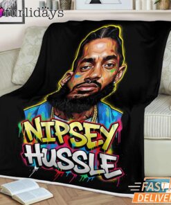 Nipsey Hussle Abstract Graffiti Blanket Urban Hip Hop Style