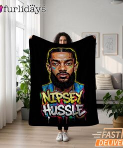 Nipsey Hussle Abstract Graffiti Blanket Urban Hip Hop Style