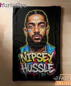 Nipsey Hussle Abstract Graffiti Blanket Urban Hip Hop Style