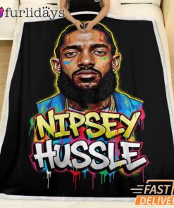 Nipsey Hussle Abstract Graffiti Blanket Urban Hip Hop Style