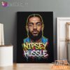 Nipsey Hussle Abstract Graffiti Canvas Urban Hip Hop Style, Rap Lengends Poster