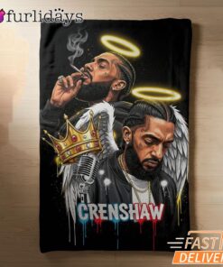 Nipsey Hussle Crenshaw Street Blanket Rap Legend Memorial