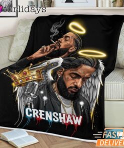 Nipsey Hussle Crenshaw Street Blanket Rap Legend Memorial