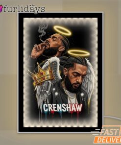 Nipsey Hussle Crenshaw Street Mirror Night Light Rap Legend Memorial, Rapper Lamp