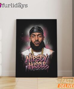 Nipsey Hussle Faith Over Fear Canvas Inspirational Streetwear, Rap Lengends Poster
