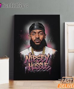 Nipsey Hussle Faith Over Fear Canvas Inspirational Streetwear, Rap Lengends Poster