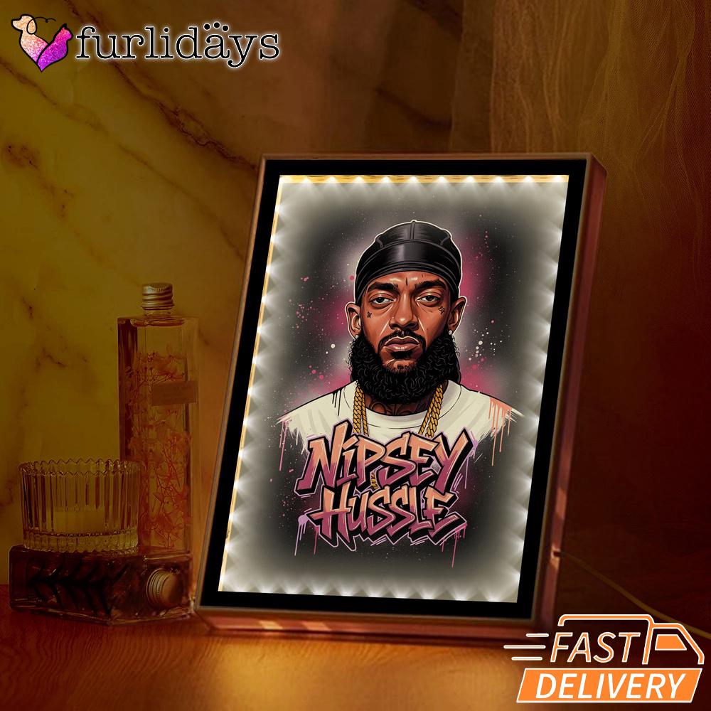 Nipsey Hussle Faith Over Fear Mirror Night Light Inspirational Streetwear, Rapper Lamp Nipsey Hussle Faith Over Fear Mirror Night Light Inspirational Streetwear, Rapper Lamp