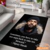 Nipsey Hussle Faith Rectangle Rug Powerful Motivational Street Style
