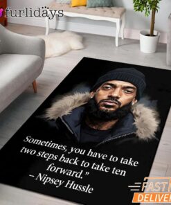 Nipsey Hussle Faith Rectangle Rug Powerful Motivational Street Style