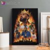 Nipsey Hussle Flames City Canvas Powerful Rap Icon Art, Rap Lengends Poster