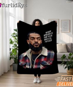 Nipsey Hussle Flannel Style Blanket Urban Rap Legend Tribute