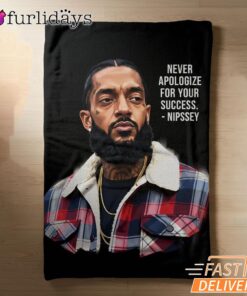 Nipsey Hussle Flannel Style Blanket Urban Rap Legend Tribute