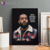 Nipsey Hussle Flannel Style Canvas Urban Rap Legend Tribute, Rap Lengends Poster