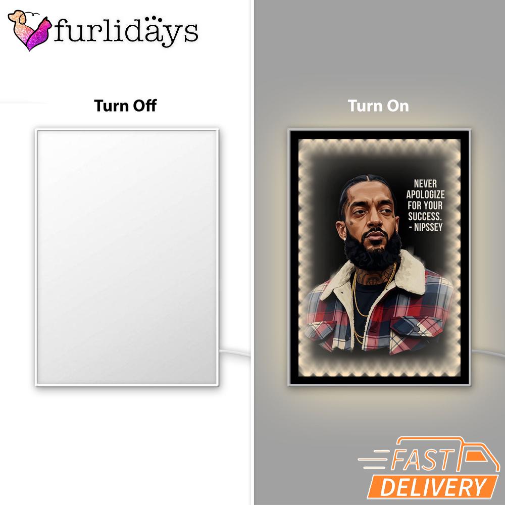 Nipsey Hussle Flannel Style Mirror Night Light Urban Rap Legend Tribute, Rapper Lamp Nipsey Hussle Flannel Style Mirror Night Light Urban Rap Legend Tribute, Rapper Lamp