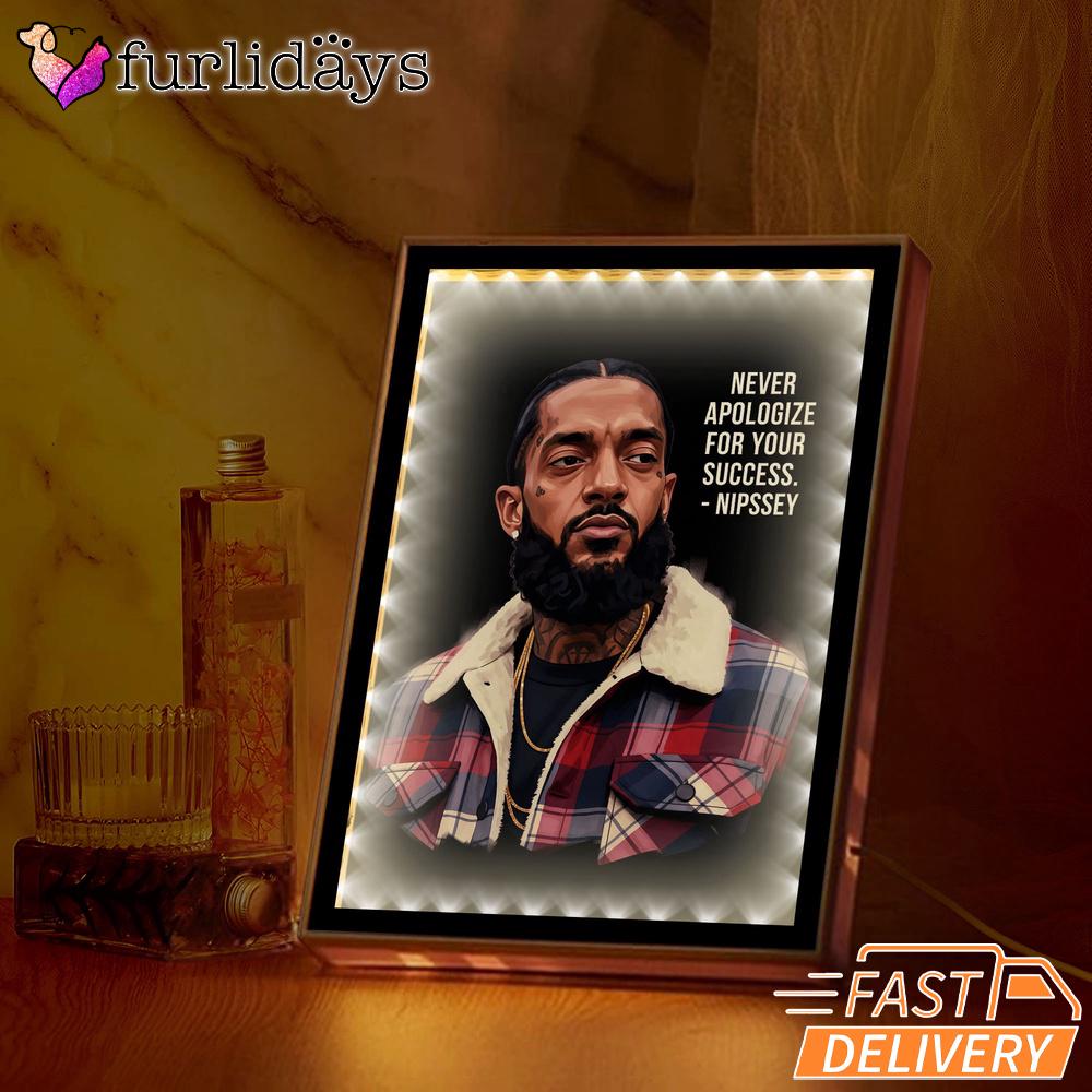 Nipsey Hussle Flannel Style Mirror Night Light Urban Rap Legend Tribute, Rapper Lamp Nipsey Hussle Flannel Style Mirror Night Light Urban Rap Legend Tribute, Rapper Lamp