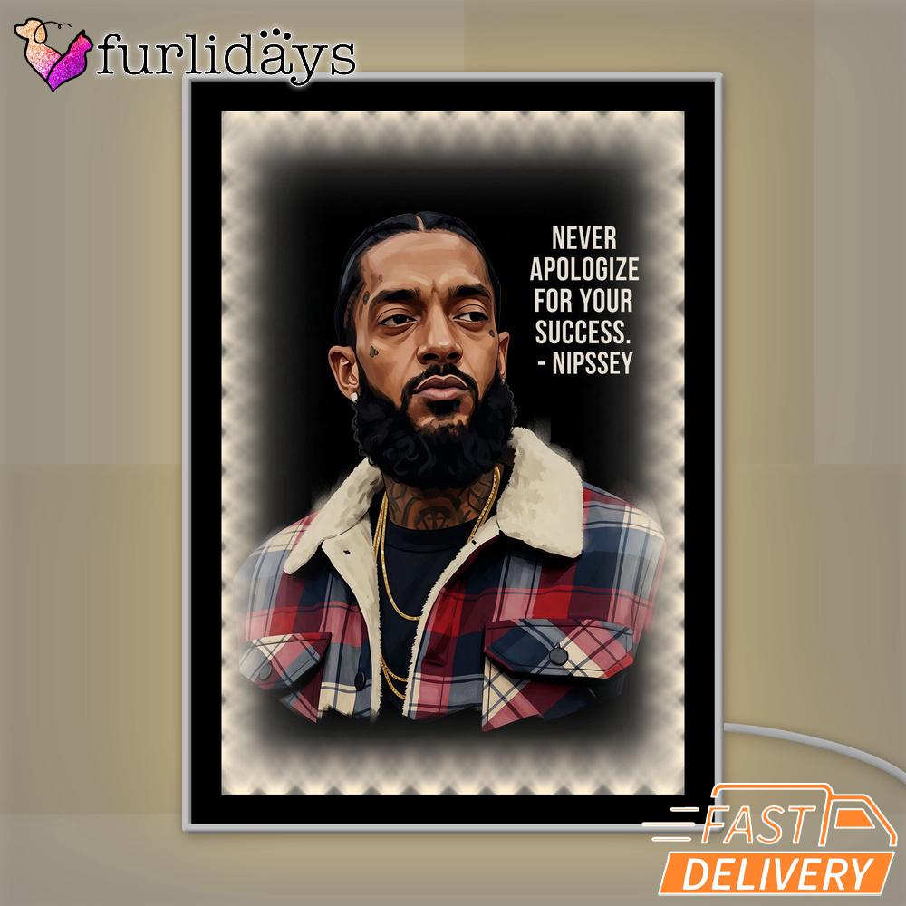 Nipsey Hussle Flannel Style Mirror Night Light Urban Rap Legend Tribute, Rapper Lamp Nipsey Hussle Flannel Style Mirror Night Light Urban Rap Legend Tribute, Rapper Lamp