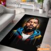 Nipsey Hussle Golden Portrait Rectangle Rug Graffiti Street Style
