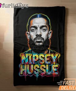 Nipsey Hussle Graffiti Art Blanket Bold Streetwear Tribute