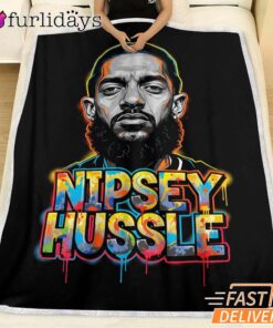 Nipsey Hussle Graffiti Art Blanket Bold Streetwear Tribute
