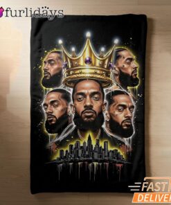 Nipsey Hussle King Tribute Blanket Crown Legacy Edition