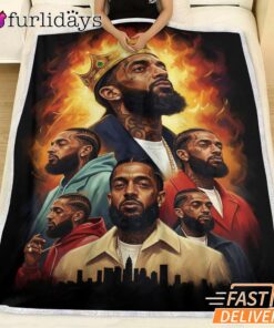 Nipsey Hussle Legacy Collage Blanket Street Culture Edition