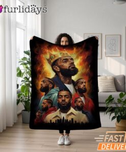 Nipsey Hussle Legacy Collage Blanket Street Culture Edition