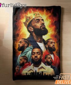 Nipsey Hussle Legacy Collage Blanket Street Culture Edition