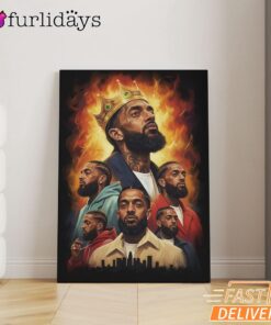 Nipsey Hussle Legacy Collage Canvas Street Culture Edition, Rap Lengends Poster