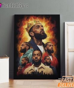 Nipsey Hussle Legacy Collage Canvas Street Culture Edition, Rap Lengends Poster