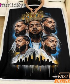 Nipsey Hussle Multi Portrait Blanket Urban Street Tribute