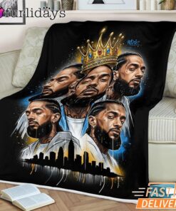 Nipsey Hussle Multi Portrait Blanket Urban Street Tribute