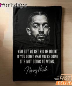 Nipsey Hussle Quote Blanket Motivational Streetwear Style
