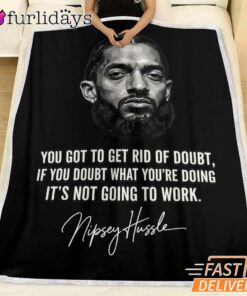 Nipsey Hussle Quote Blanket Motivational Streetwear Style