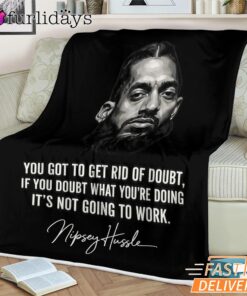 Nipsey Hussle Quote Blanket Motivational Streetwear Style