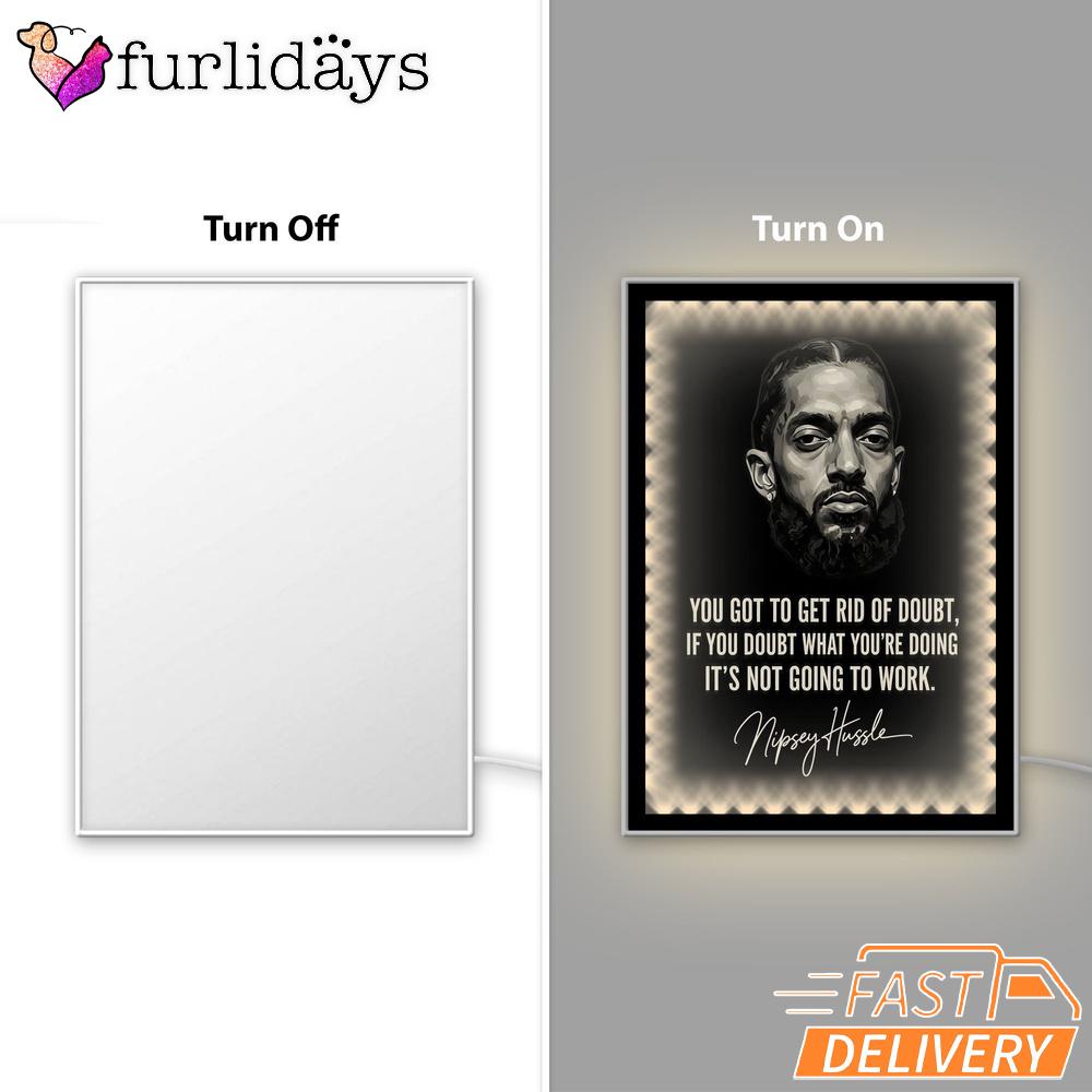 Nipsey Hussle Quote Mirror Night Light Motivational Streetwear Style, Rapper Lamp Nipsey Hussle Quote Mirror Night Light Motivational Streetwear Style, Rapper Lamp