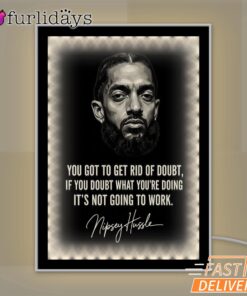 Nipsey Hussle Quote Mirror Night Light Motivational Streetwear Style, Rapper Lamp