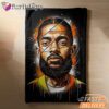 Nipsey Hussle Realistic Portrait Blanket Urban Hip Hop Art