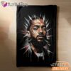 Nipsey Hussle Red Black Splash Blanket Bold Rap Icon Design