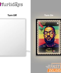Nipsey Hussle Reggae Colors Mirror Night Light Culture and Legacy Edition, Rapper Lamp