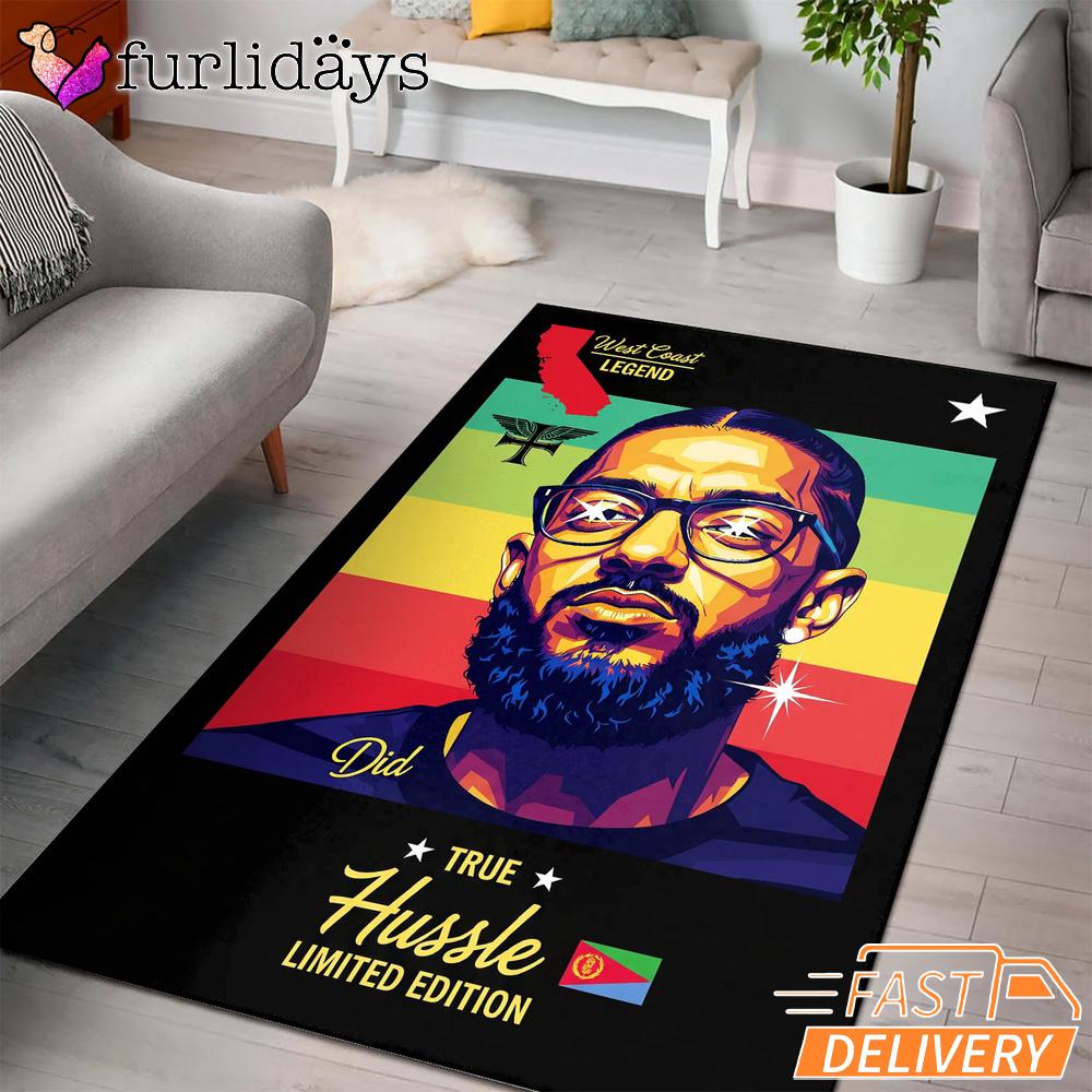 Nipsey Hussle Reggae Colors Rectangle Rug Culture and Legacy Edition Nipsey Hussle Reggae Colors Rectangle Rug Culture and Legacy Edition