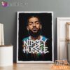 Nipsey Hussle Street Portrait Canvas Classic Rap Legend Look, Rap Lengends Poster