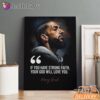 Nipsey Hussle Strong Faith Canvas Inspirational Streetwear, Rap Lengends Poster